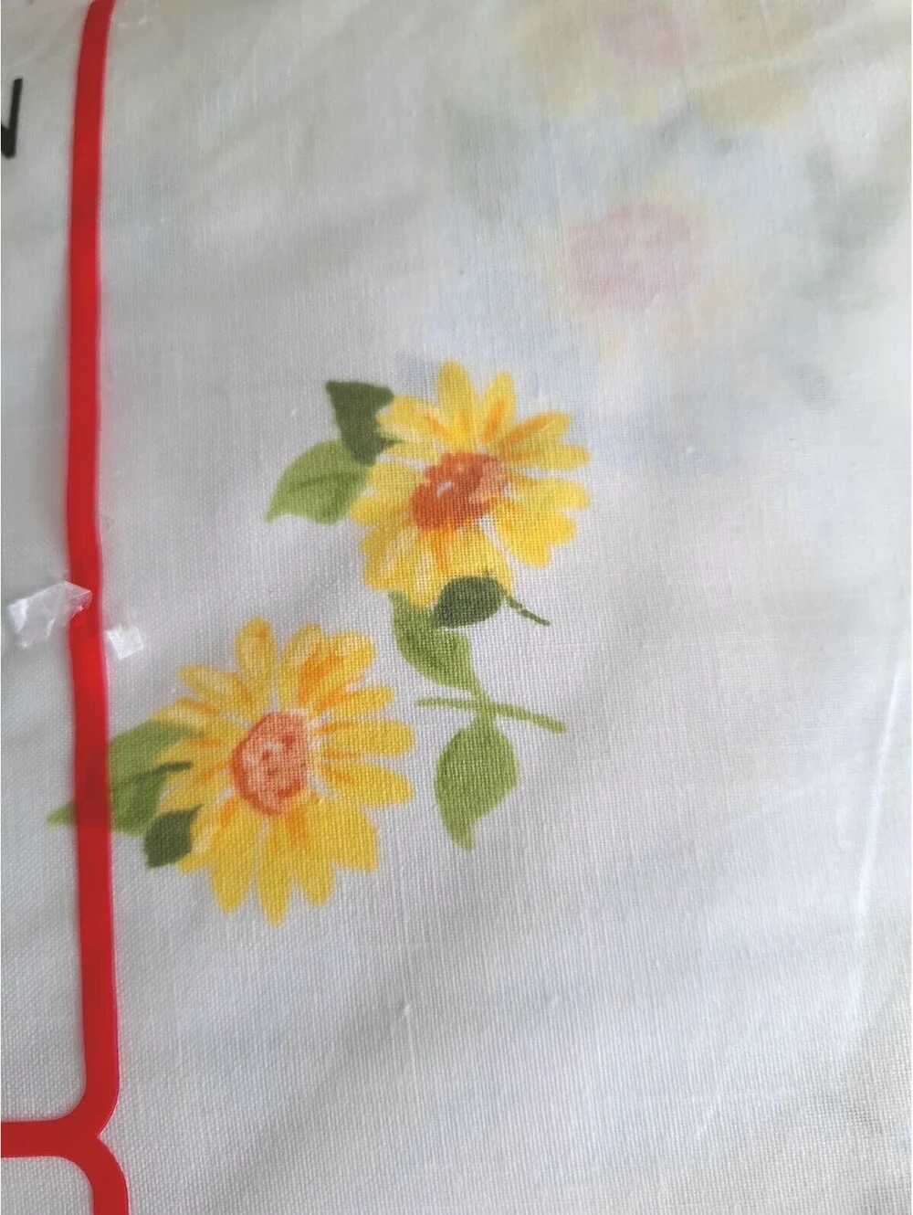Vintage Morgan Jones Maytime Double Fitted Sheet NEW Yellow Floral 54